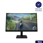 HP X27c FHD Curved Gaming Monitor (32G13AS) gaming laptop - front view