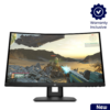 HP X24c 23. FHD Curved Gaming Monitor (9FM22AS) gaming laptop - front view