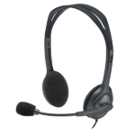 Logitech H111 Stereo Headset, Black (3.5mm Jack) [981-000593]