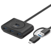 UGREEN USB-C & USB-A 3.0 to 4-Port Hub 1M, Black (CR113)