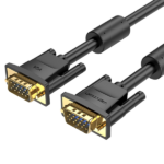 VENTION VGA(3+6) Male to Male Cable with Ferrite Cores 3M, Black